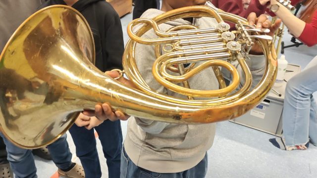 Ausprobieren der Instrumente