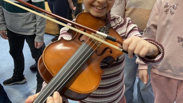 Ausprobieren der Instrumente