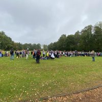 Abschluss auf dem Sportplatz