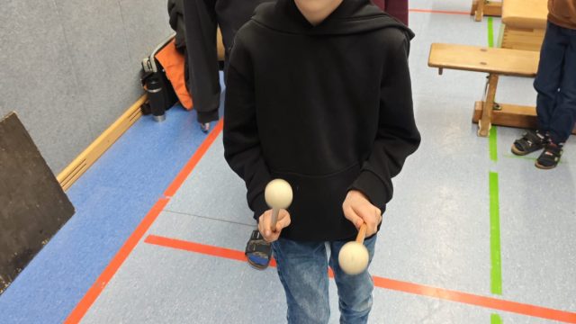 Ausprobieren der Instrumente